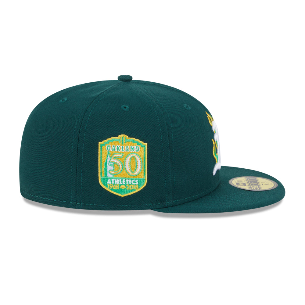 หมวกแก๊ป New Era รุ่น 59Fifty Pack - Fire Oakland Athletics Cooperstown Dark Green 59Fifty Cap