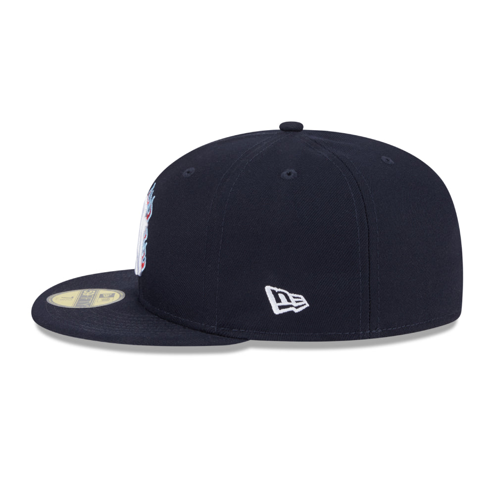 หมวกแก๊ป New Era รุ่น 59Fifty Pack - Fire New York Yankees Cooperstown Navy 59Fifty Cap