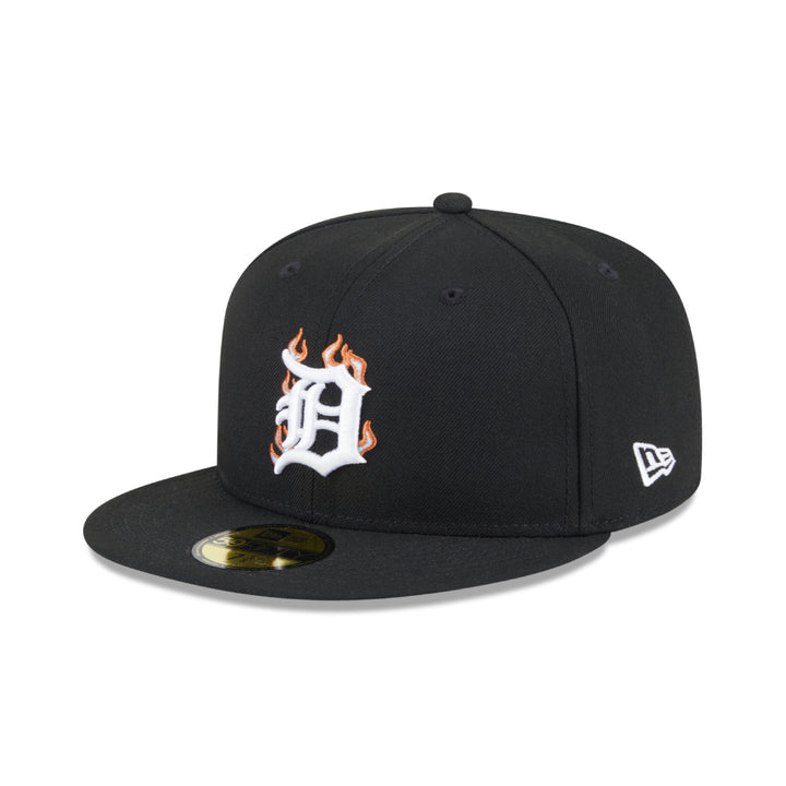 หมวกแก๊ป New Era รุ่น 59Fifty Pack - Fire Detroit Tigers Cooperstown Black 59Fifty Cap