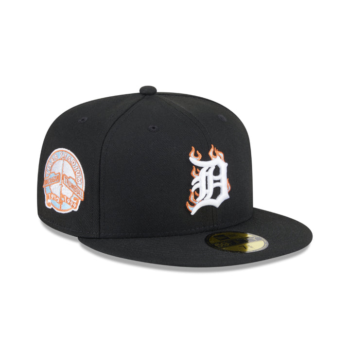 หมวกแก๊ป New Era รุ่น 59Fifty Pack - Fire Detroit Tigers Cooperstown Black 59Fifty Cap