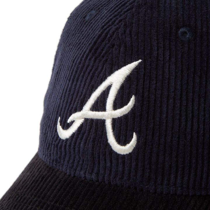 New Era หมวกรุ่น Atlanta Braves Corduroy Navy And Black 9Twenty Capp