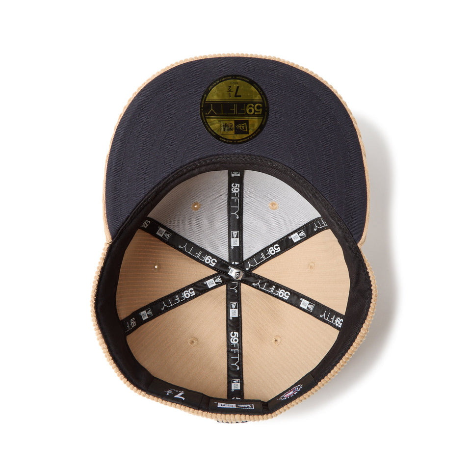 New Era หมวกรุ่น Los Angeles Dodgers Corduroy Beige 59Fifty Cap