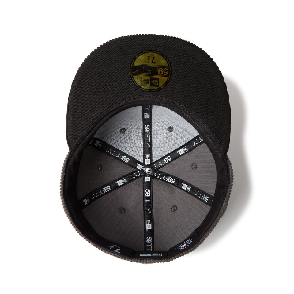 New Era หมวกรุ่น Chicago White Sox Corduroy Gray And Black 59Fifty Cap