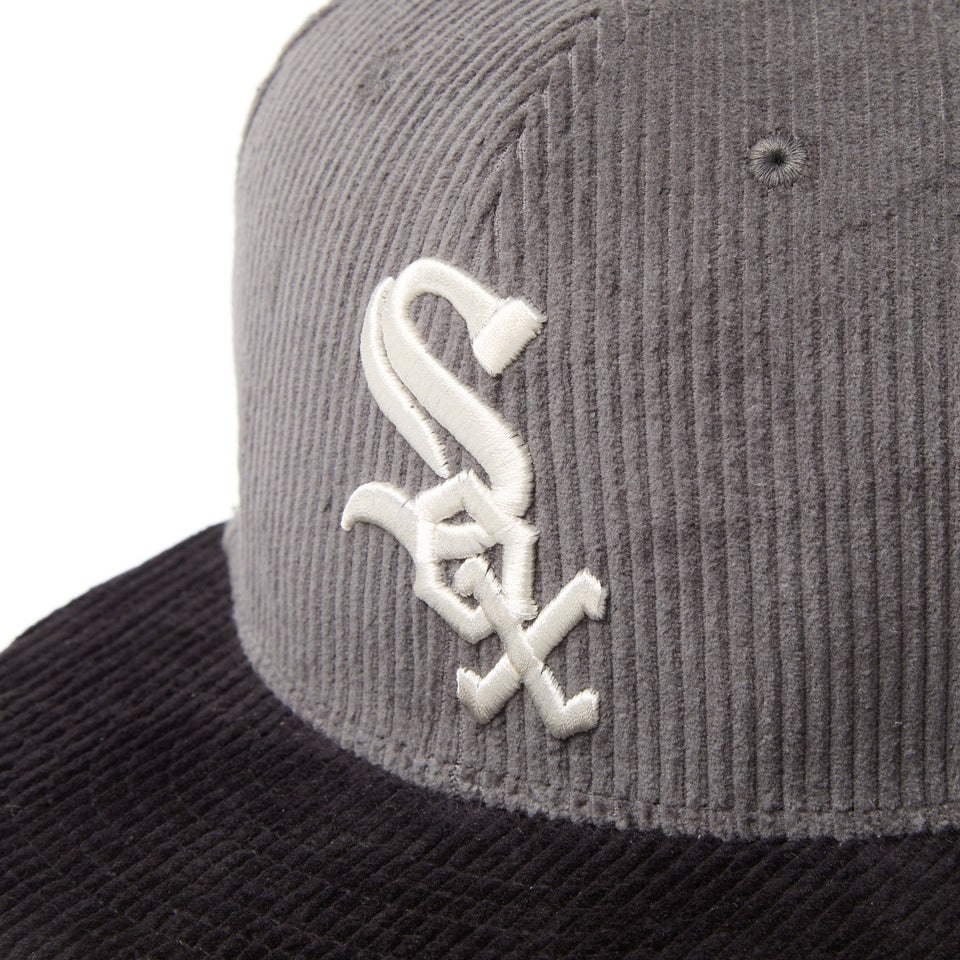 New Era หมวกรุ่น Chicago White Sox Corduroy Gray And Black 59Fifty Cap