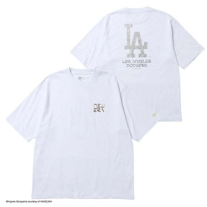 New Era เสื้อยืดแขนสั้นรุ่น New Era X Hajime Sorayama Los Angeles Dodgers White Oversized Short Sleeve T-Shirt