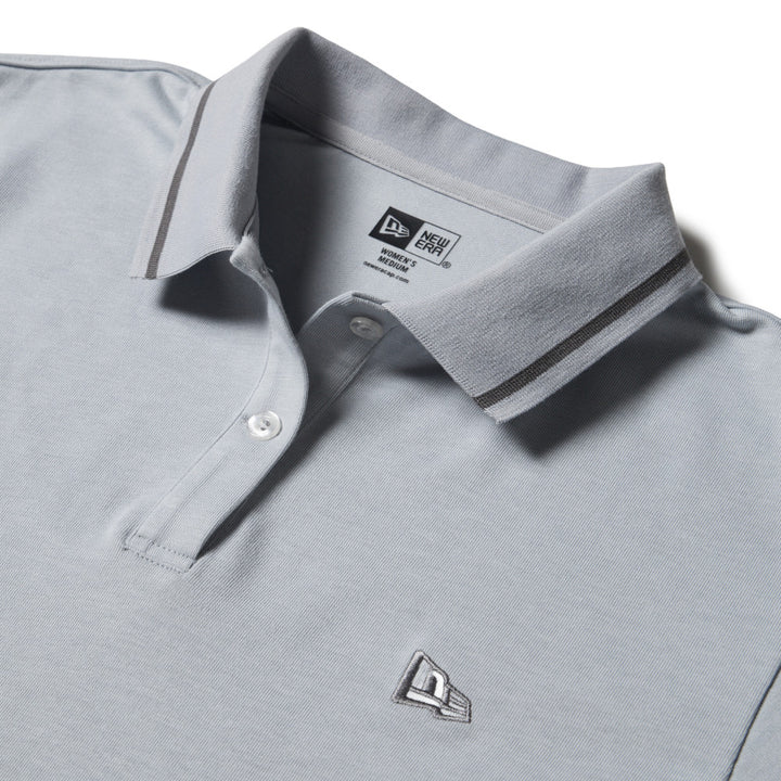 เสื้อโปโลกอล์ฟ New Era รุ่น New Era Golf Stripe Collar Gray Short Sleeve Polo