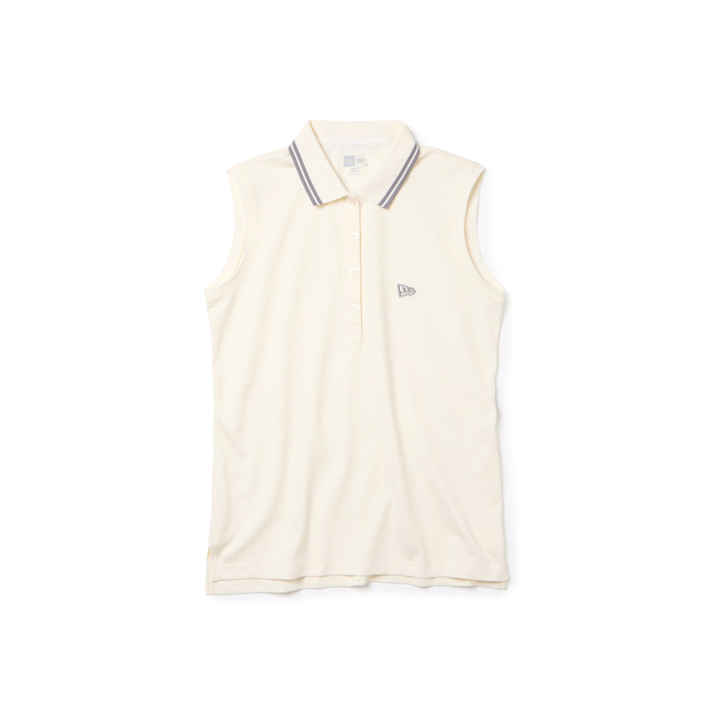 เสื้อโปโลกอล์ฟแขนกุด New Era รุ่น New Era Golf Ivory Sleeveless Polo