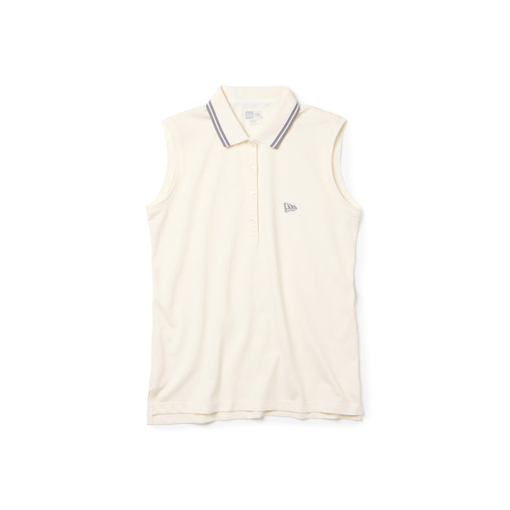 เสื้อโปโลกอล์ฟแขนกุด New Era รุ่น New Era Golf Ivory Sleeveless Polo