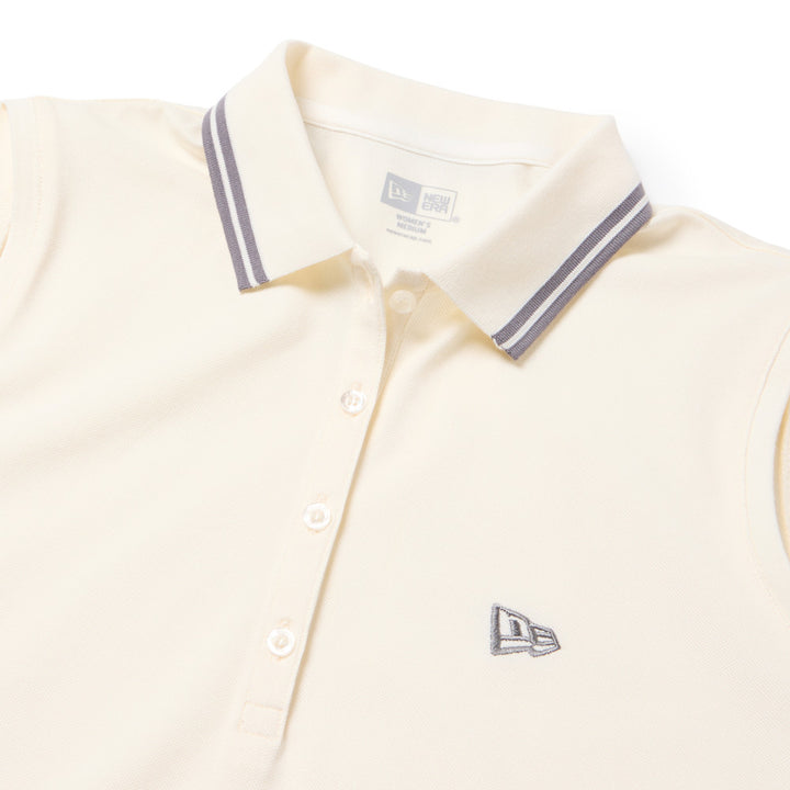 เสื้อโปโลกอล์ฟแขนกุด New Era รุ่น New Era Golf Ivory Sleeveless Polo