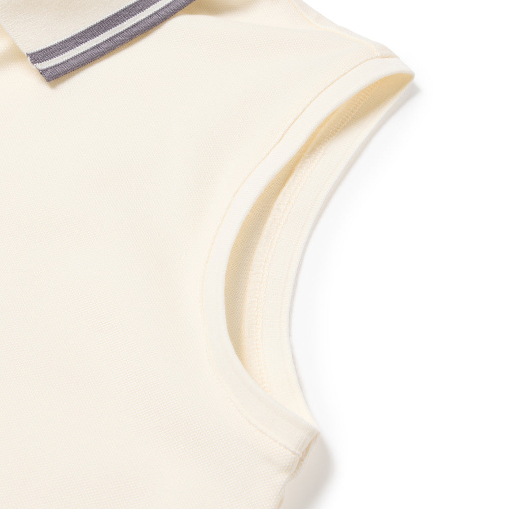 เสื้อโปโลกอล์ฟแขนกุด New Era รุ่น New Era Golf Ivory Sleeveless Polo