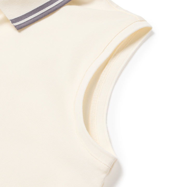 เสื้อโปโลกอล์ฟแขนกุด New Era รุ่น New Era Golf Ivory Sleeveless Polo