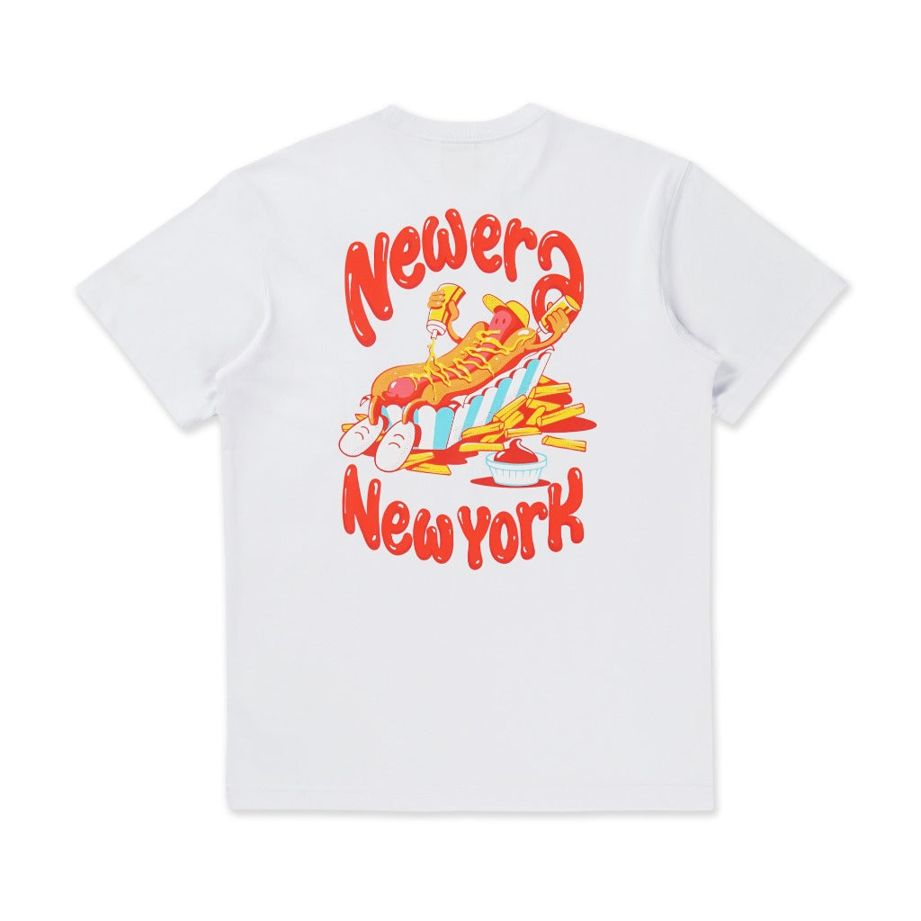 เสื้อยืดแขนสั้น New Era รุ่น New Era Foodie White Short Sleeve T-Shirt