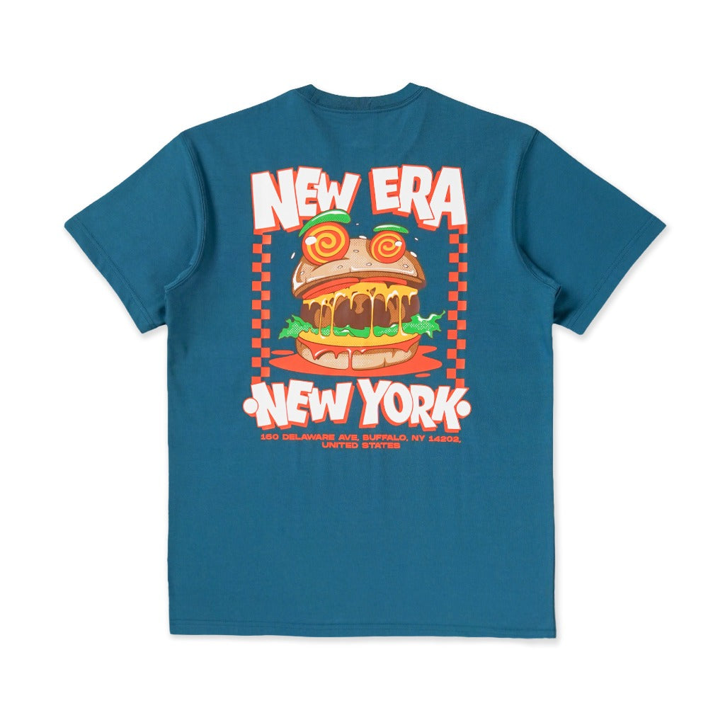 เสื้อยืดแขนสั้น New Era รุ่น New Era Foodie Cadet Blue Short Sleeve T-Shirt