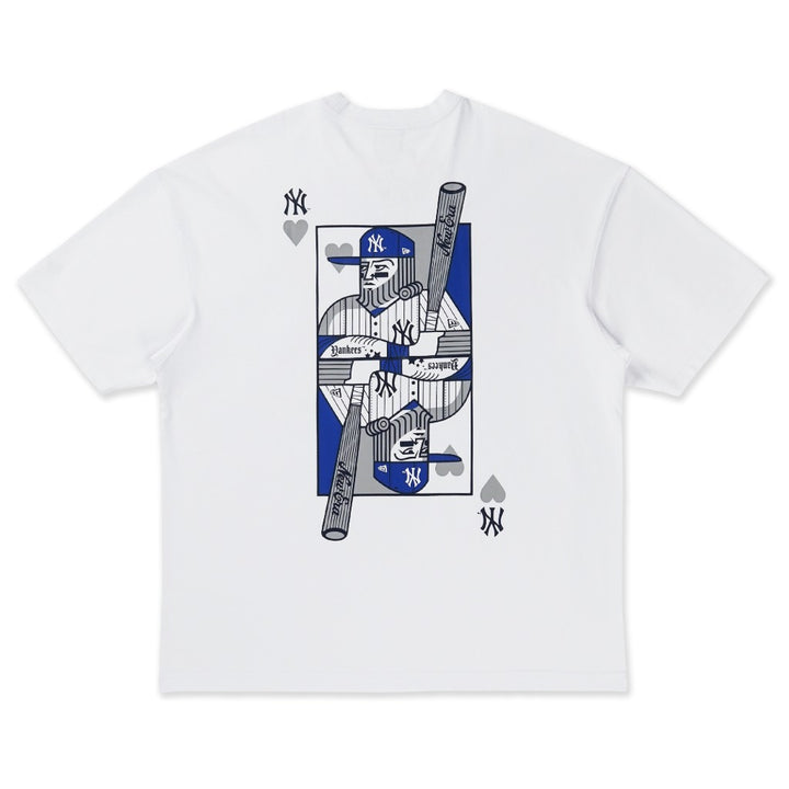 เสื้อโอเวอร์ไซส์ New Era รุ่น New York Yankees Playing Cards White Oversized Short Sleeve Tee
