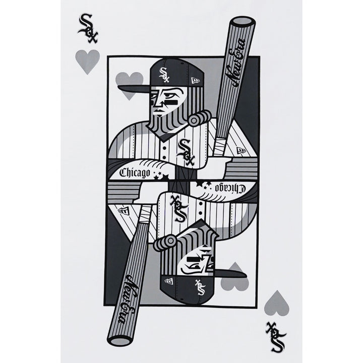 เสื้อโอเวอร์ไซส์ New Era รุ่น Chicago White Sox Playing Cards White Oversized Short Sleeve Tee