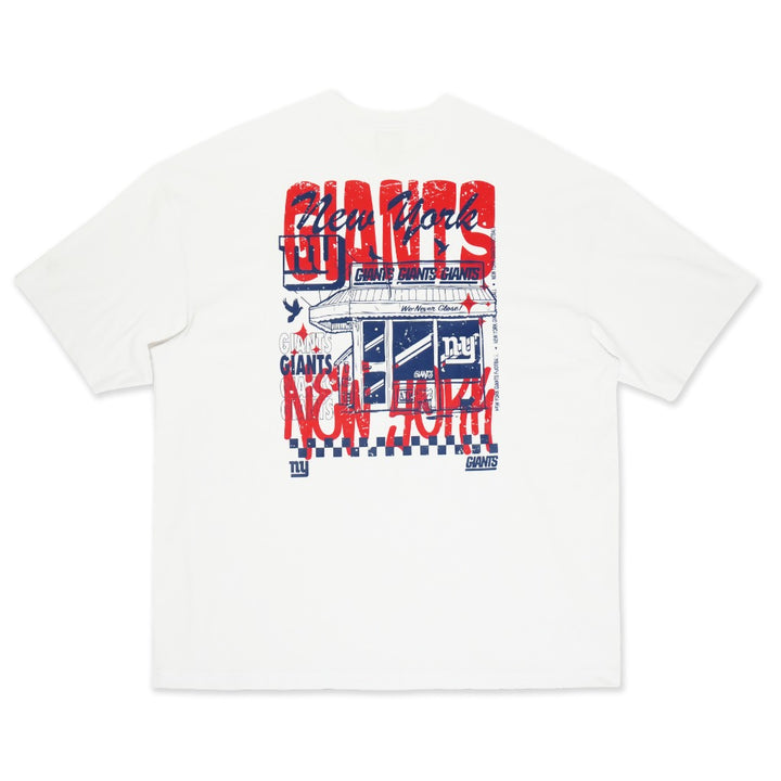 เสื้อโอเวอร์ไซส์ New Era รุ่น New York Giants NFL Restro White Oversized Short Sleeve T-Shirt