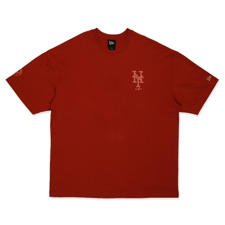 เสื้อโอเวอร์ไซส์ New Era รุ่น New York Mets Assorted Graphic Hot Dog Warm Flame Oversized Short Sleeve T-Shirt