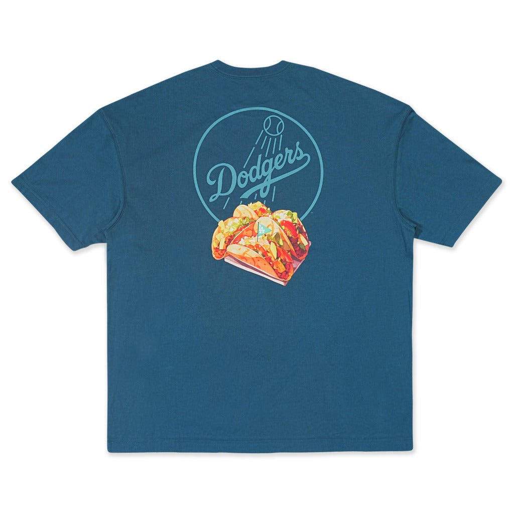 เสื้อโอเวอร์ไซส์ New Era รุ่น Los Angeles Dodgers Assorted Graphic Cadet Blue Oversized Short Sleeve T-Shirt