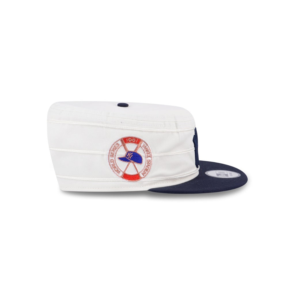 หมวกพิลล์บ็อกซ์ New Era รุ่น New York Yankees Co Pillbox Pack Chrome White And Navy Pillbox Cap