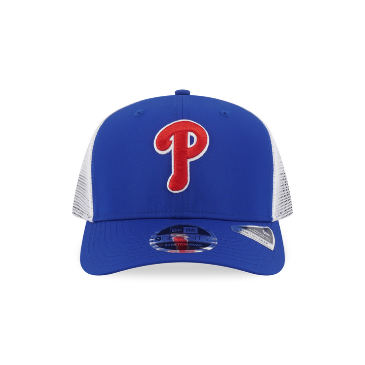 หมวกแก๊ป New Era รุ่น Philadelphia Phillies 9Seventy Trucker FW26 Royal 9Seventy Stretch Snap Cap