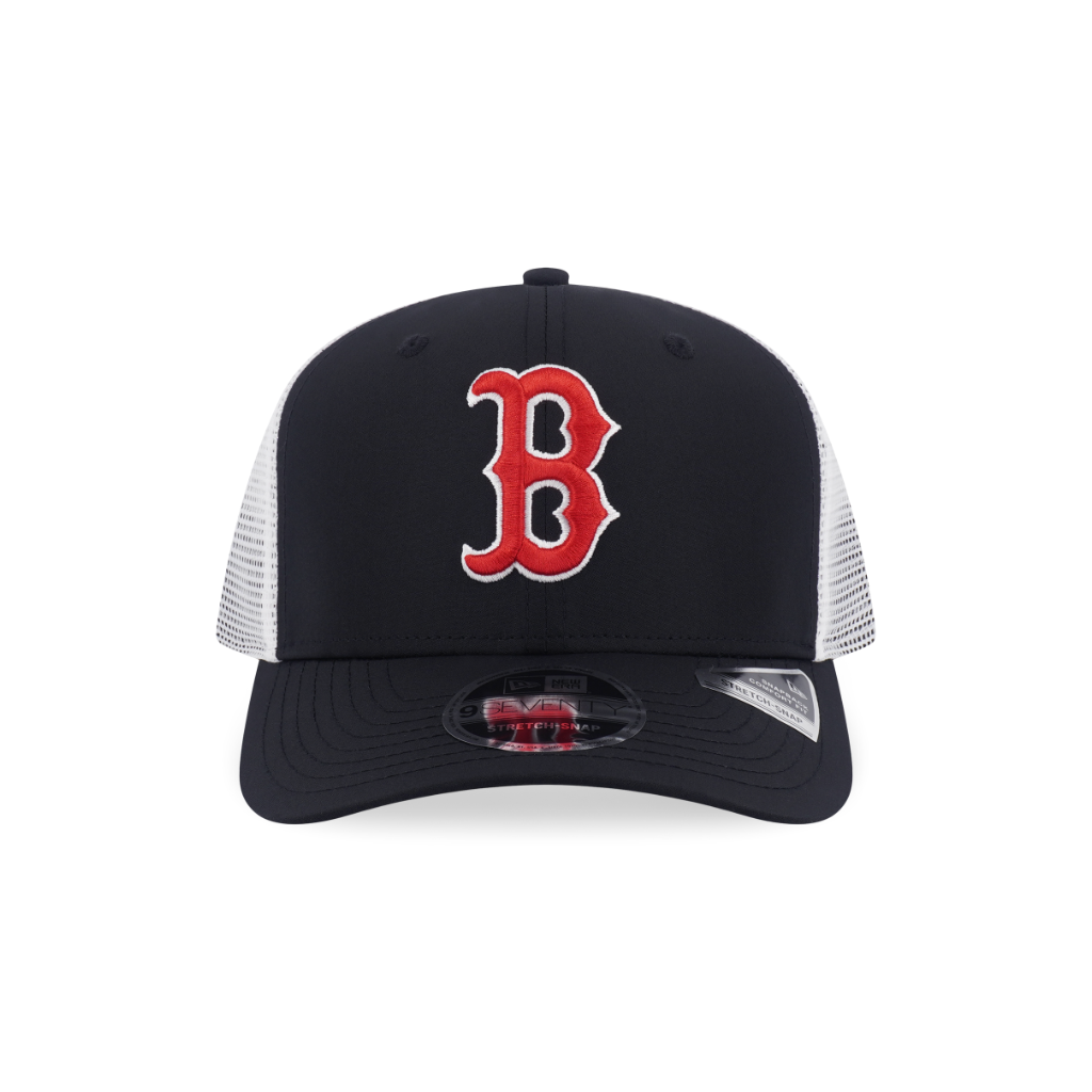 หมวกแก๊ป New Era รุ่น Boston Red Sox 9Seventy Trucker FW26 Black 9Seventy Stretch Snap Cap