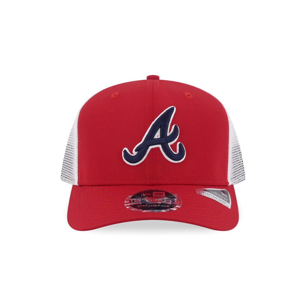 หมวกแก๊ป New Era รุ่น Atlanta Braves 9Seventy Trucker FW26 Scarlet 9Seventy Stretch Snap Cap