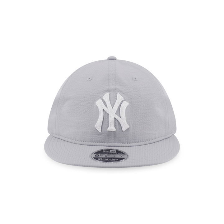หมวกแก๊ป New Era รุ่น New York Yankees 9Fifty RC Seersucker Gray 9Fifty Retro Crown Cap