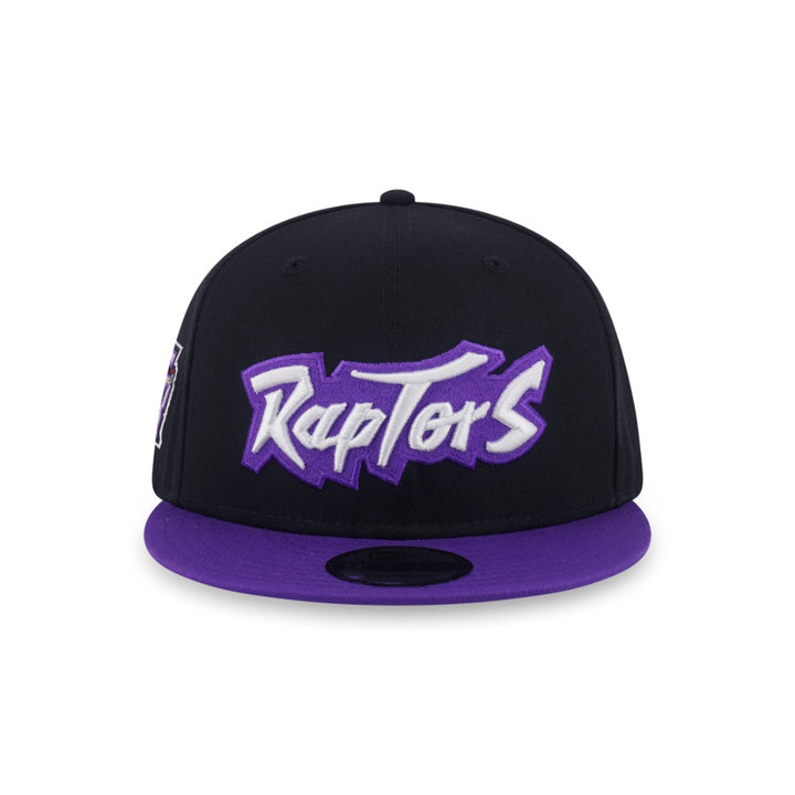 หมวกแก๊ป New Era รุ่น Toronto Raptors NBA Hardwood Classics 2-Tone True Purple Visor Black 9Fifty Cap