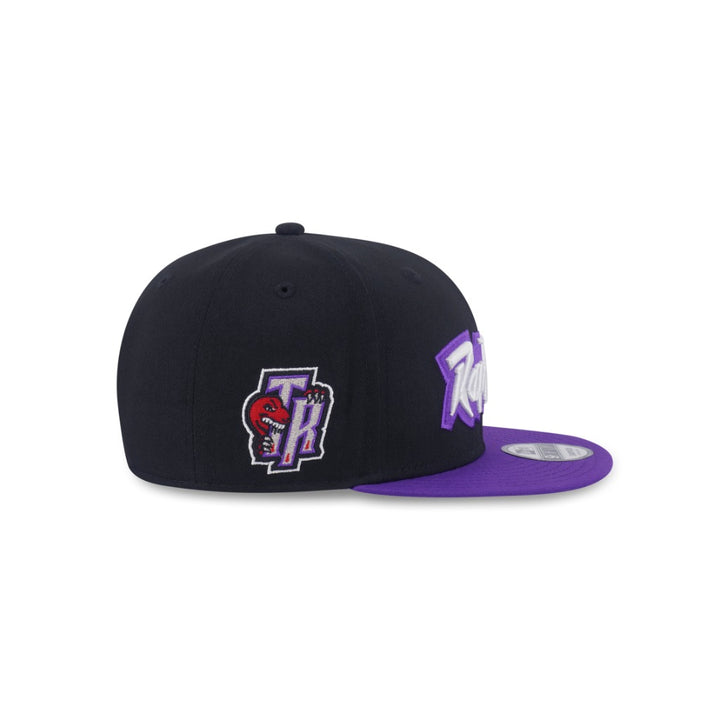 หมวกแก๊ป New Era รุ่น Toronto Raptors NBA Hardwood Classics 2-Tone True Purple Visor Black 9Fifty Cap