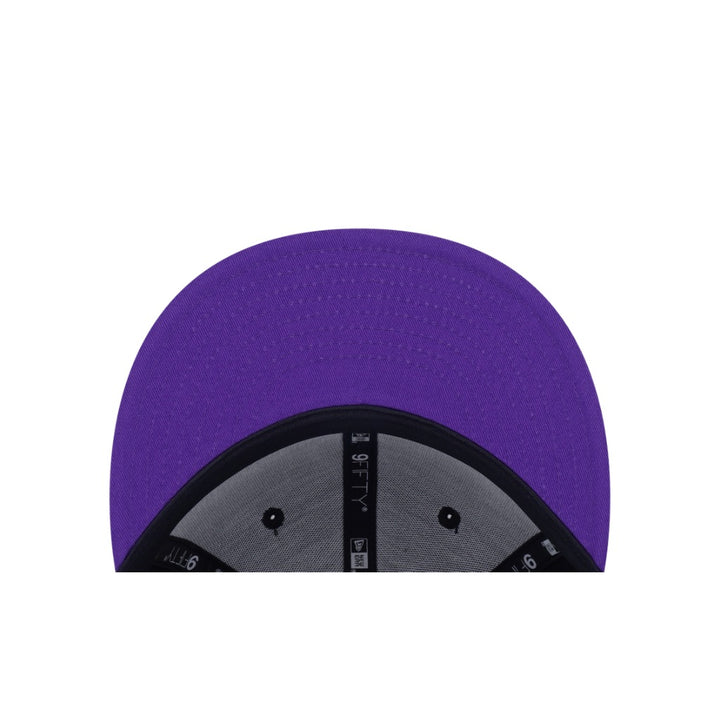 หมวกแก๊ป New Era รุ่น Toronto Raptors NBA Hardwood Classics 2-Tone True Purple Visor Black 9Fifty Cap
