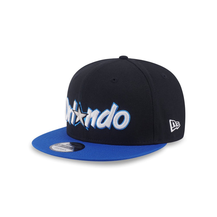 หมวกแก๊ป New Era รุ่น Orlando Magic NBA Hardwood Classics 2-Tone Blue Azure Visor Black 9Fifty Cap