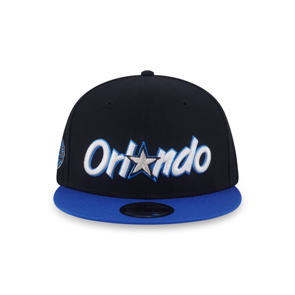 หมวกแก๊ป New Era รุ่น Orlando Magic NBA Hardwood Classics 2-Tone Blue Azure Visor Black 9Fifty Cap