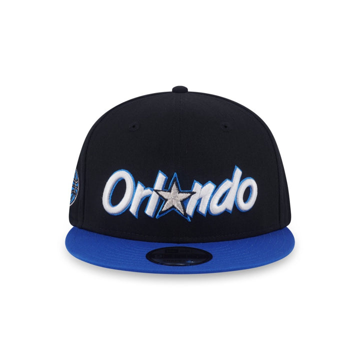 หมวกแก๊ป New Era รุ่น Orlando Magic NBA Hardwood Classics 2-Tone Blue Azure Visor Black 9Fifty Cap
