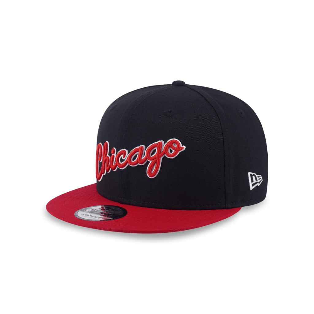 หมวกแก๊ป New Era รุ่น Chicago Bulls NBA Hardwood Classics 2-Tone Scarlet Visor Black 9Fifty Cap