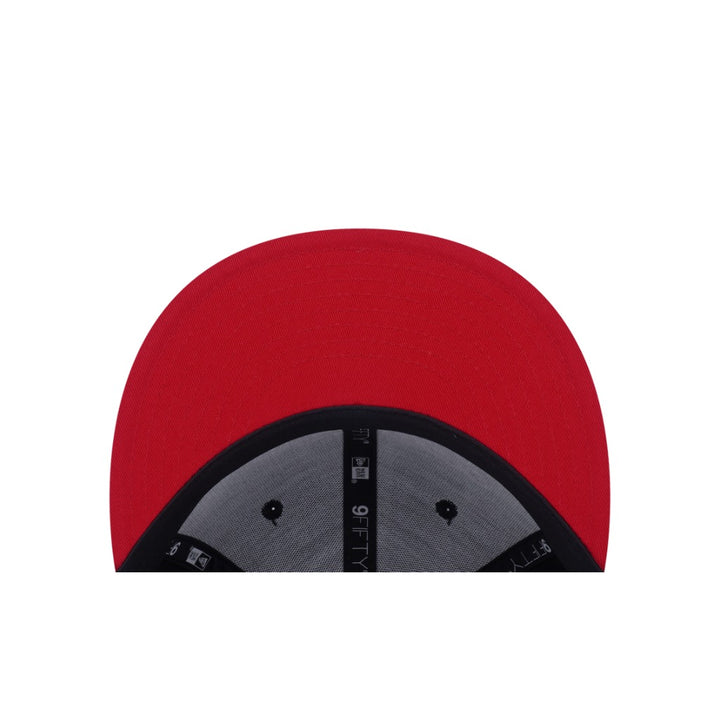 หมวกแก๊ป New Era รุ่น Chicago Bulls NBA Hardwood Classics 2-Tone Scarlet Visor Black 9Fifty Cap