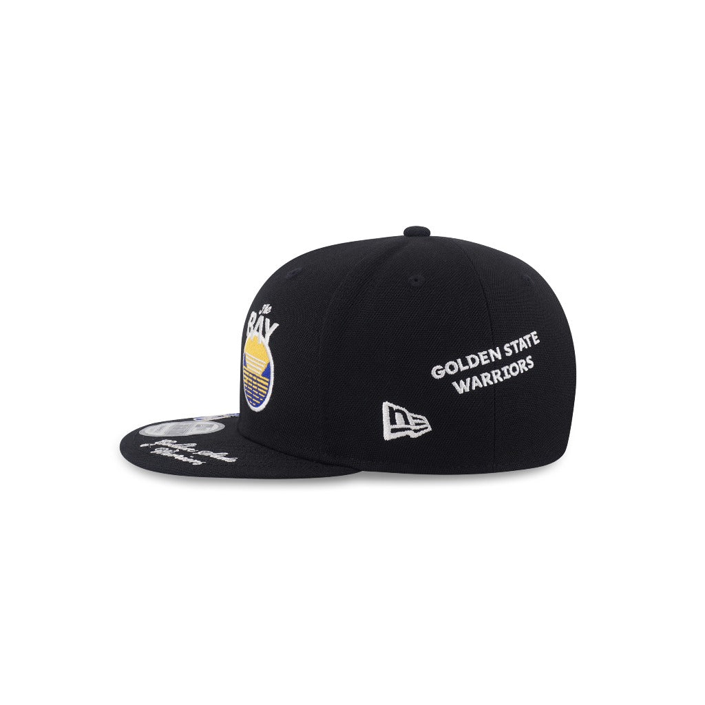 หมวกแก๊ป New Era รุ่น Golden State Warriors NBA Allover Team Logos Black 9Fifty Cap