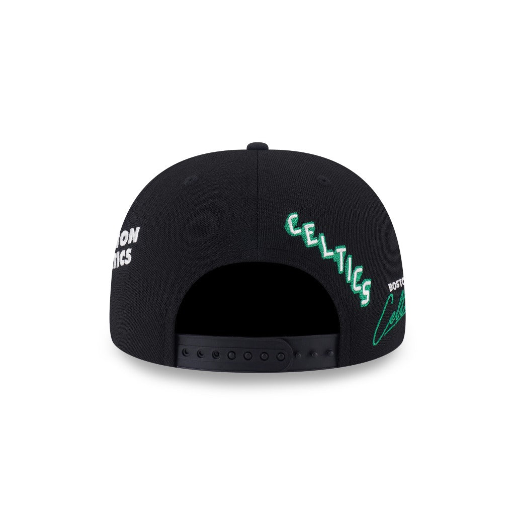 หมวกแก๊ป New Era รุ่น Boston Celtics NBA Allover Team Logos Black 9Fifty Cap