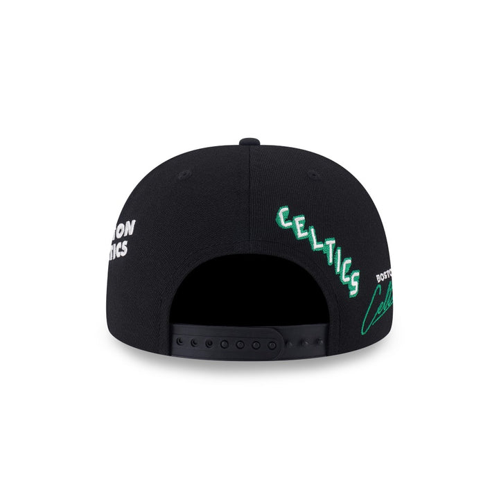 หมวกแก๊ป New Era รุ่น Boston Celtics NBA Allover Team Logos Black 9Fifty Cap