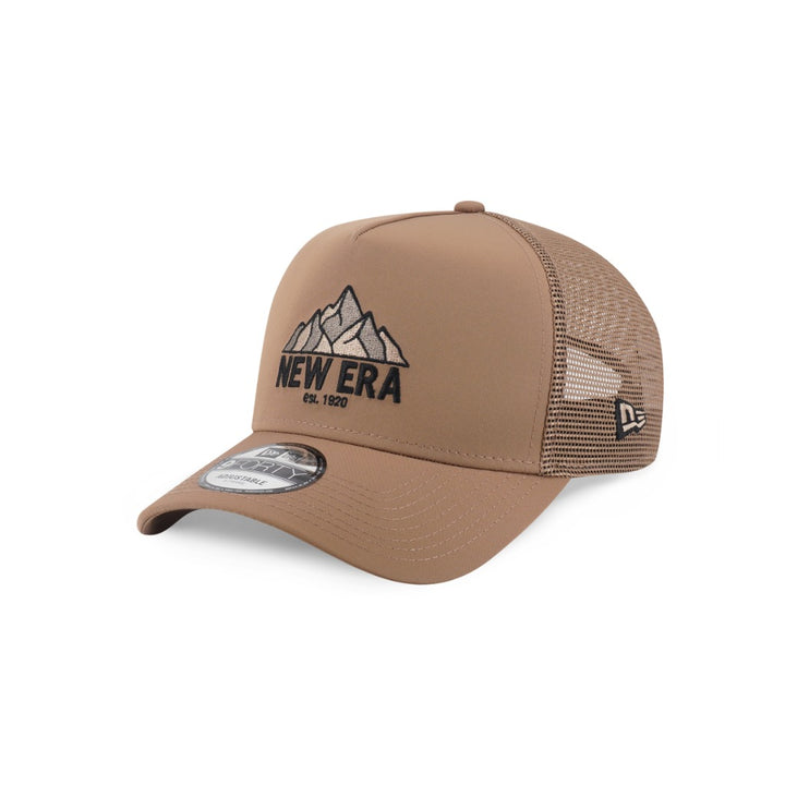 หมวกแก๊ป New Era รุ่น New Era Outdoor Logo Khaki 9Forty A-Frame Trucker Cap