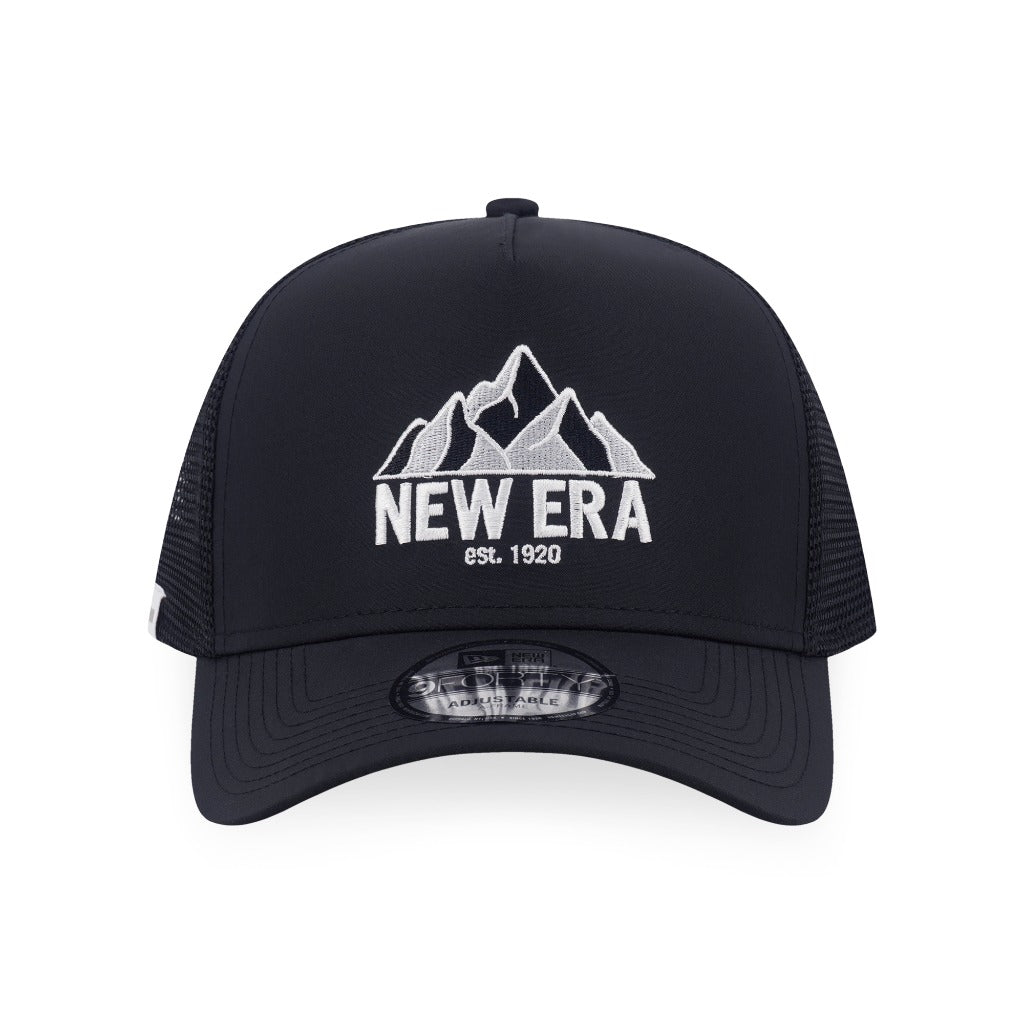 หมวกแก๊ป New Era รุ่น New Era Outdoor Logo Black 9Forty A-Frame Trucker Cap