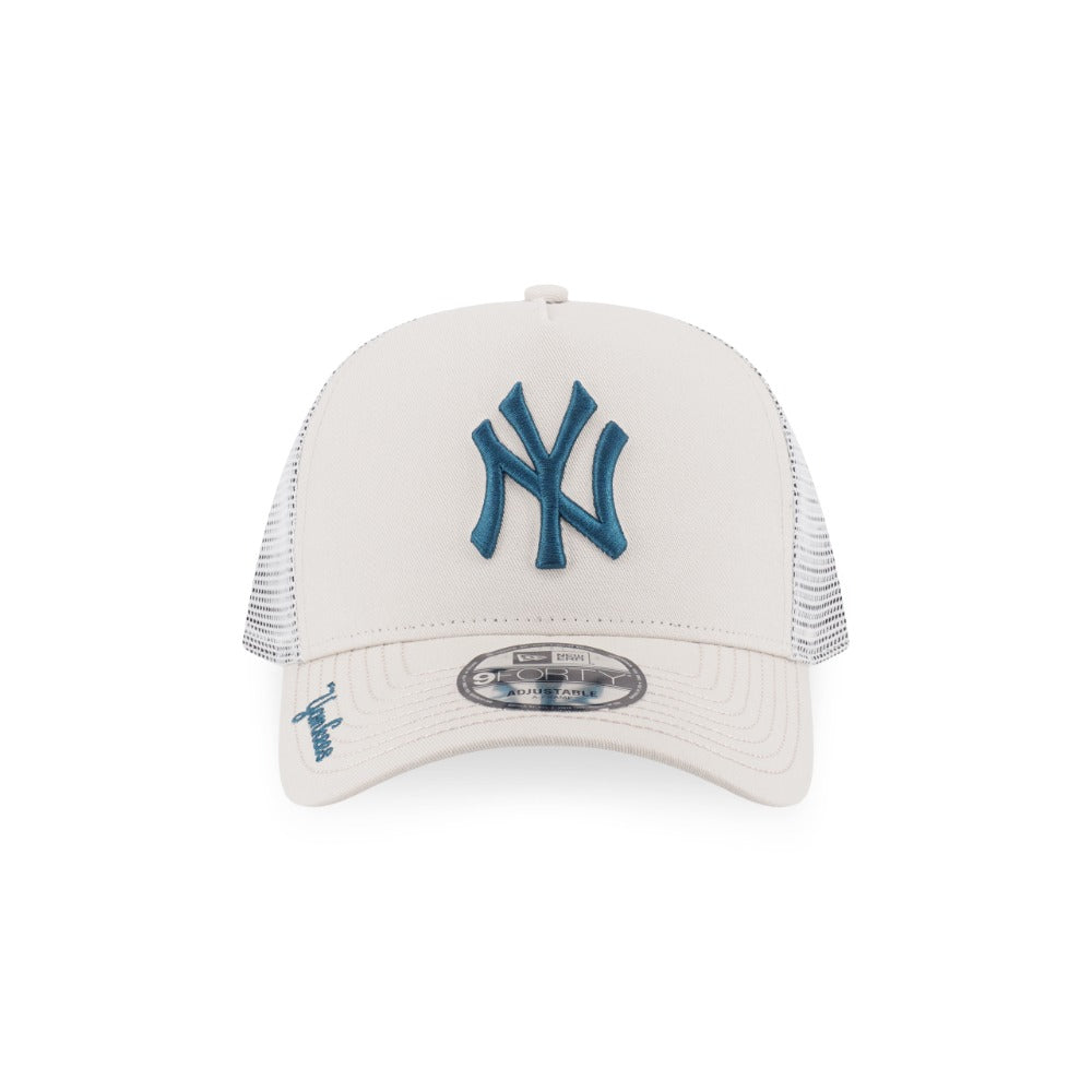 หมวกแก๊ป New Era รุ่น New York Yankees Color Era Ivory 9Forty A-Frame Trucker Cap