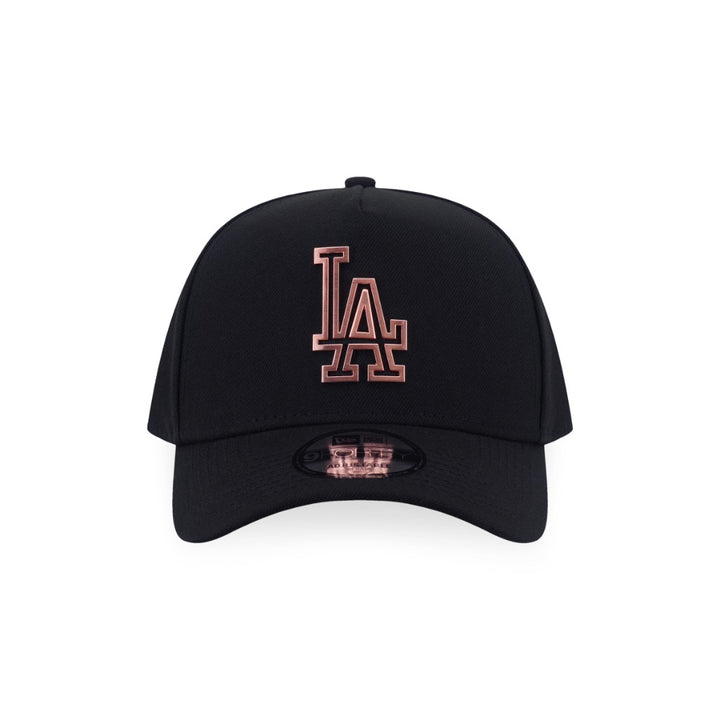 หมวกแก๊ป New Era รุ่น Los Angeles Dodgers Metal Badge Matte Brushed Black 9Forty A-Frame Cap