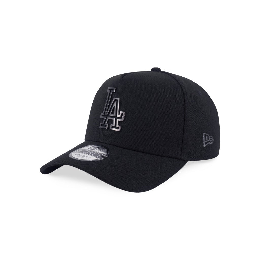 หมวกแก๊ป New Era รุ่น Los Angeles Dodgers Metal Badge Matte Brushed Black 9Forty A-Frame Cap