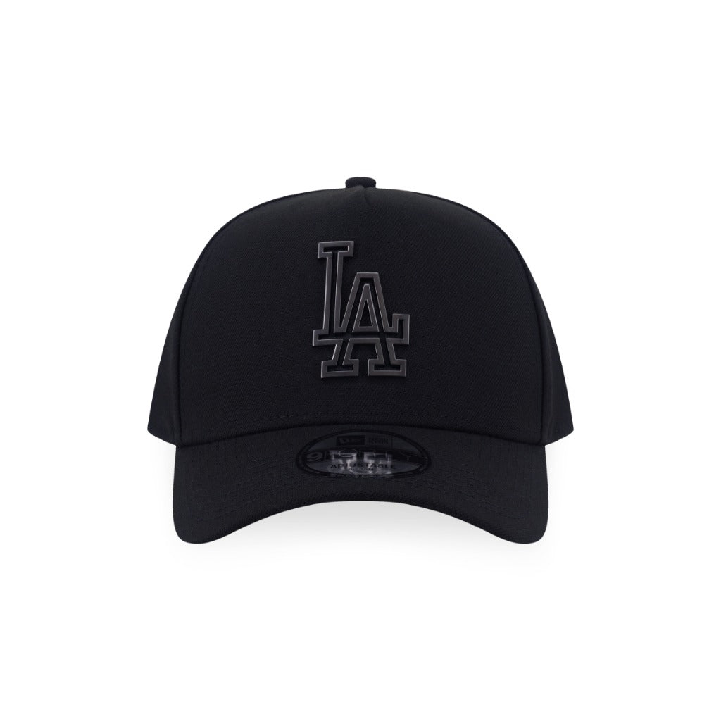 หมวกแก๊ป New Era รุ่น Los Angeles Dodgers Metal Badge Matte Brushed Black 9Forty A-Frame Cap