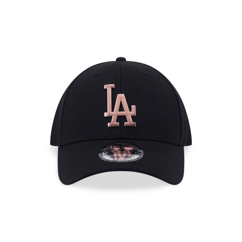 หมวกแก๊ป New Era รุ่น Los Angeles Dodgers Metal Badge Matte Brushed Black 9Forty Cap