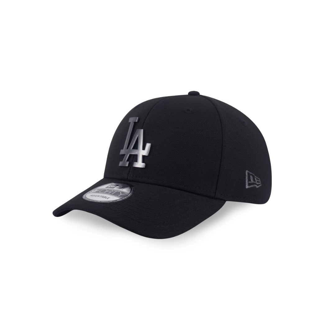 หมวกแก๊ป New Era รุ่น Los Angeles Dodgers Metal Badge Matte Brushed Black 9Forty Cap