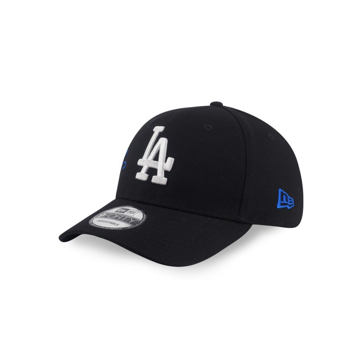 หมวกแก๊ป New Era รุ่น Los Angeles Dodgers Cross Panels Script Black 9Forty Cap