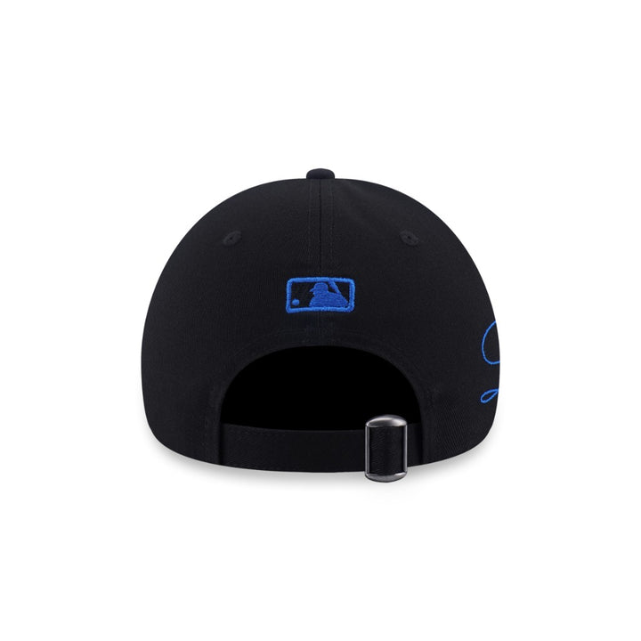 หมวกแก๊ป New Era รุ่น Los Angeles Dodgers Cross Panels Script Black 9Forty Cap