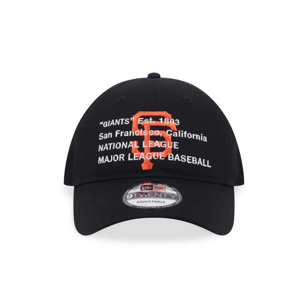 หมวกแก๊ป New Era รุ่น San Francisco Giants Layered Script Black 9Twenty Cap