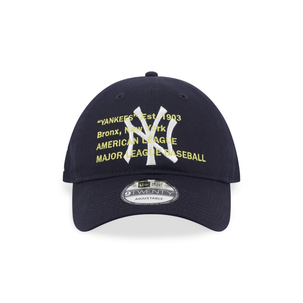 หมวกแก๊ป New Era รุ่น New York Yankees Layered Script Navy 9Twenty Cap